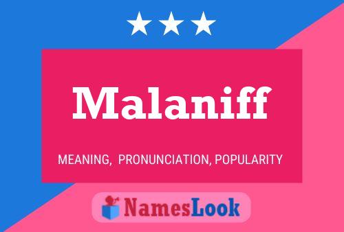 ملصق اسم Malaniff