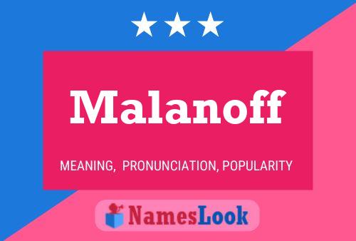 ملصق اسم Malanoff