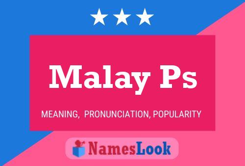 ملصق اسم Malay Ps