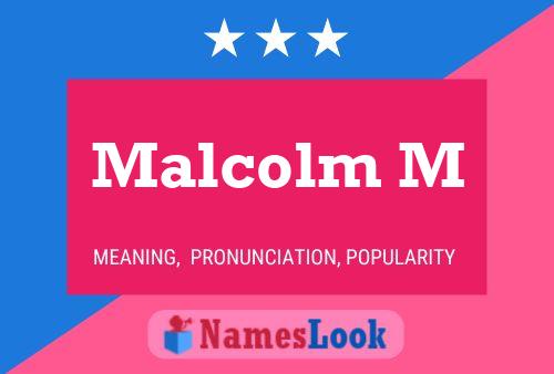 ملصق اسم Malcolm M