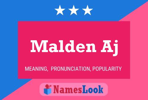 ملصق اسم Malden Aj