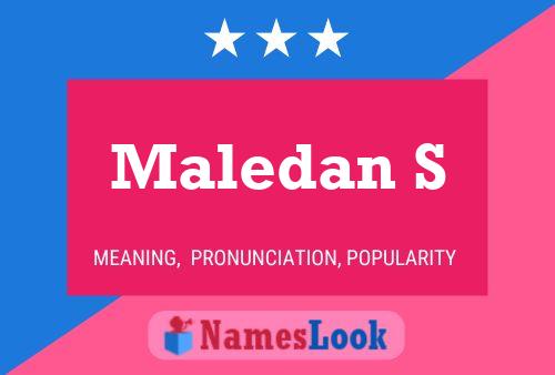 ملصق اسم Maledan S