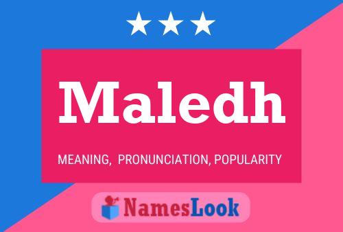 ملصق اسم Maledh