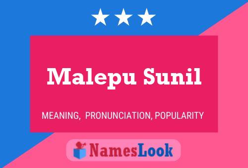 ملصق اسم Malepu Sunil