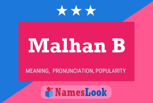 ملصق اسم Malhan B