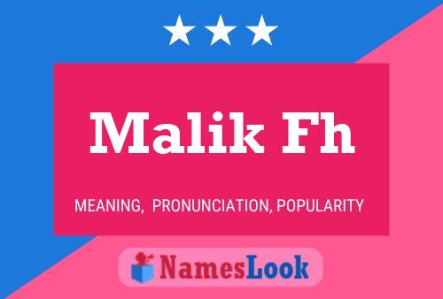 ملصق اسم Malik Fh