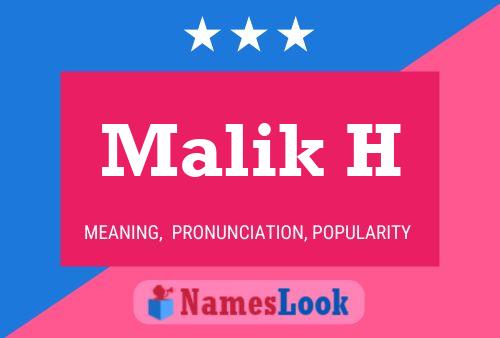 ملصق اسم Malik H