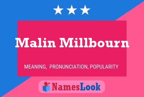 ملصق اسم Malin Millbourn