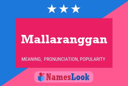 ملصق اسم Mallaranggan