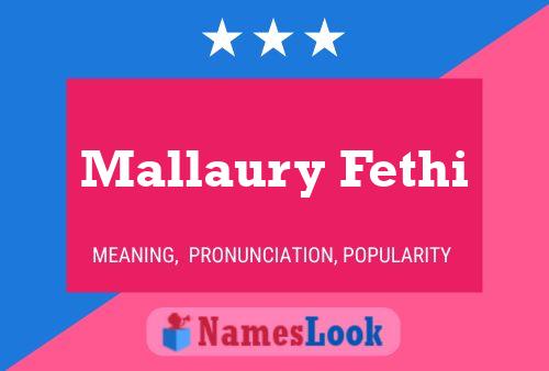 ملصق اسم Mallaury Fethi