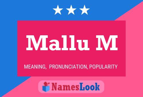 ملصق اسم Mallu M