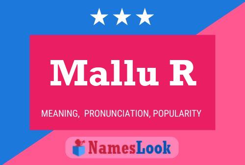 ملصق اسم Mallu R