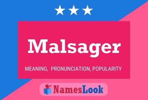 ملصق اسم Malsager