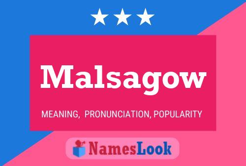 ملصق اسم Malsagow