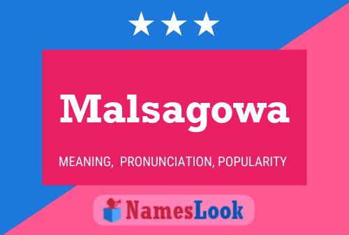 ملصق اسم Malsagowa