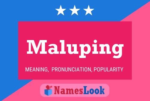 ملصق اسم Maluping