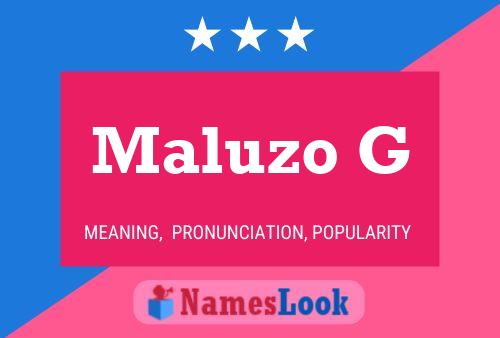 ملصق اسم Maluzo G