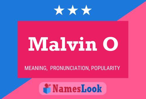 ملصق اسم Malvin O