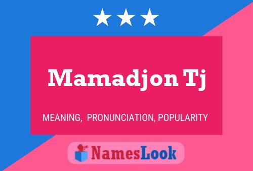 ملصق اسم Mamadjon Tj