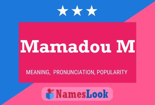 ملصق اسم Mamadou M