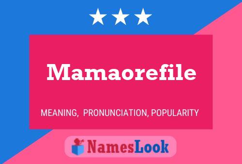 ملصق اسم Mamaorefile