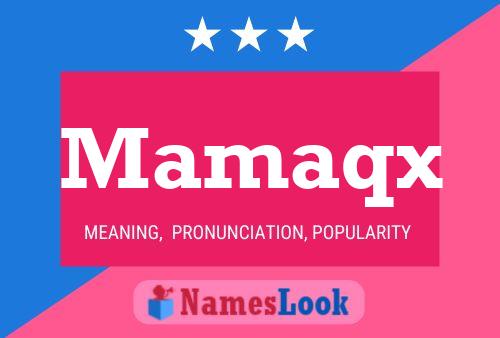 ملصق اسم Mamaqx