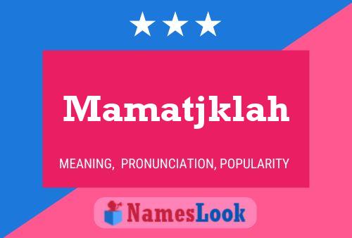 ملصق اسم Mamatjklah