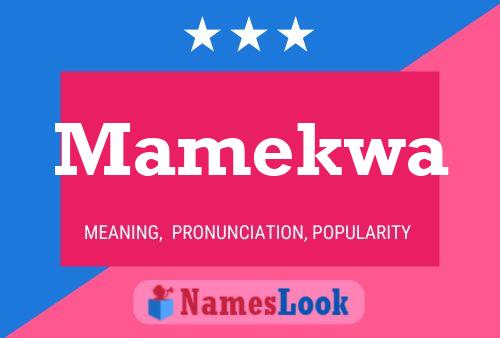 ملصق اسم Mamekwa