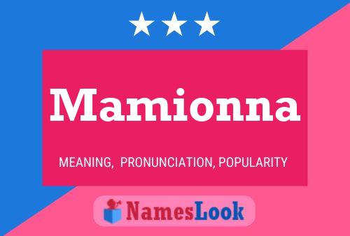 ملصق اسم Mamionna