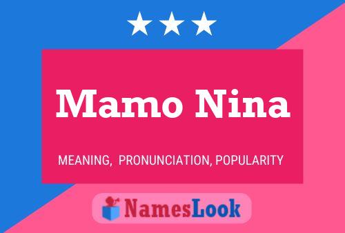 ملصق اسم Mamo Nina