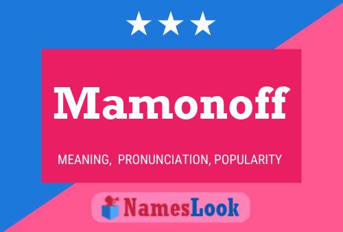 ملصق اسم Mamonoff