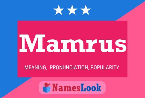 ملصق اسم Mamrus