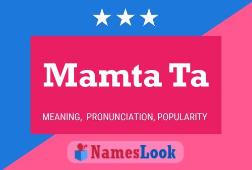 ملصق اسم Mamta Ta