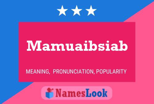 ملصق اسم Mamuaibsiab