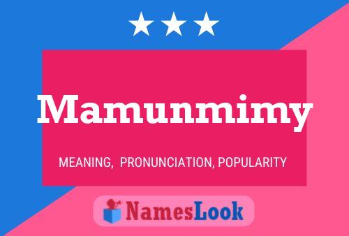 ملصق اسم Mamunmimy