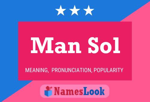 ملصق اسم Man Sol