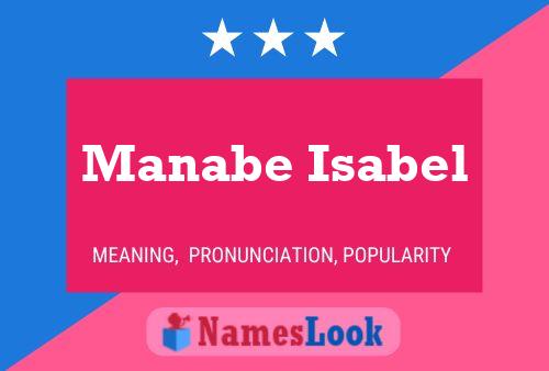 ملصق اسم Manabe Isabel