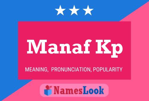 ملصق اسم Manaf Kp