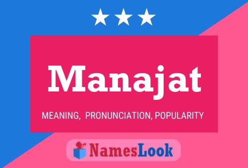 ملصق اسم Manajat