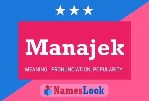 ملصق اسم Manajek