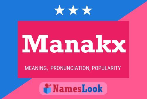 ملصق اسم Manakx