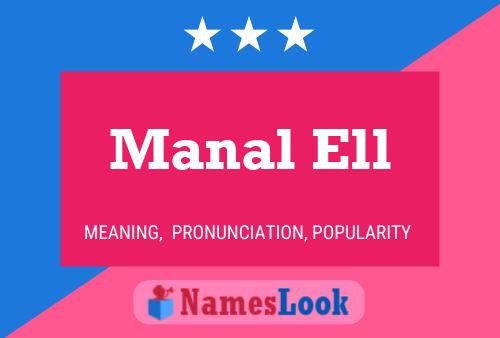 ملصق اسم Manal Ell