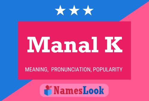 ملصق اسم Manal K