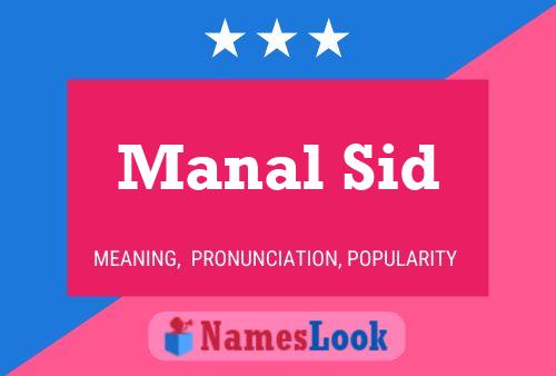 ملصق اسم Manal Sid