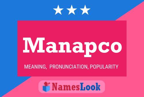 ملصق اسم Manapco