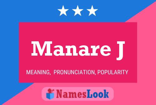 ملصق اسم Manare J