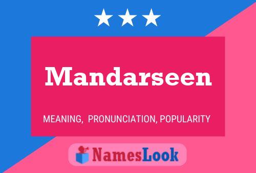 ملصق اسم Mandarseen