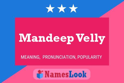 ملصق اسم Mandeep Velly