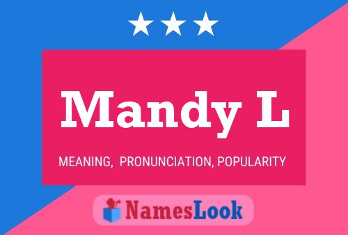 ملصق اسم Mandy L