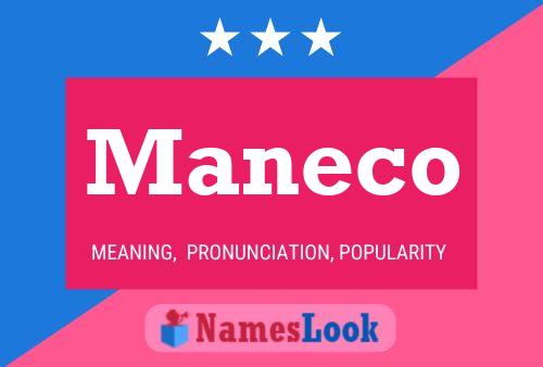 ملصق اسم Maneco